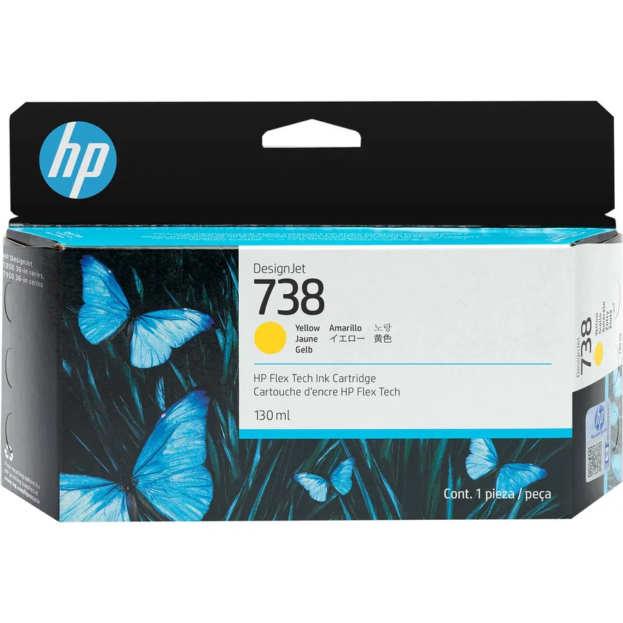 Mürəkkəb kartric HP 738 130 ml Yellow DesignJet (498N7A)