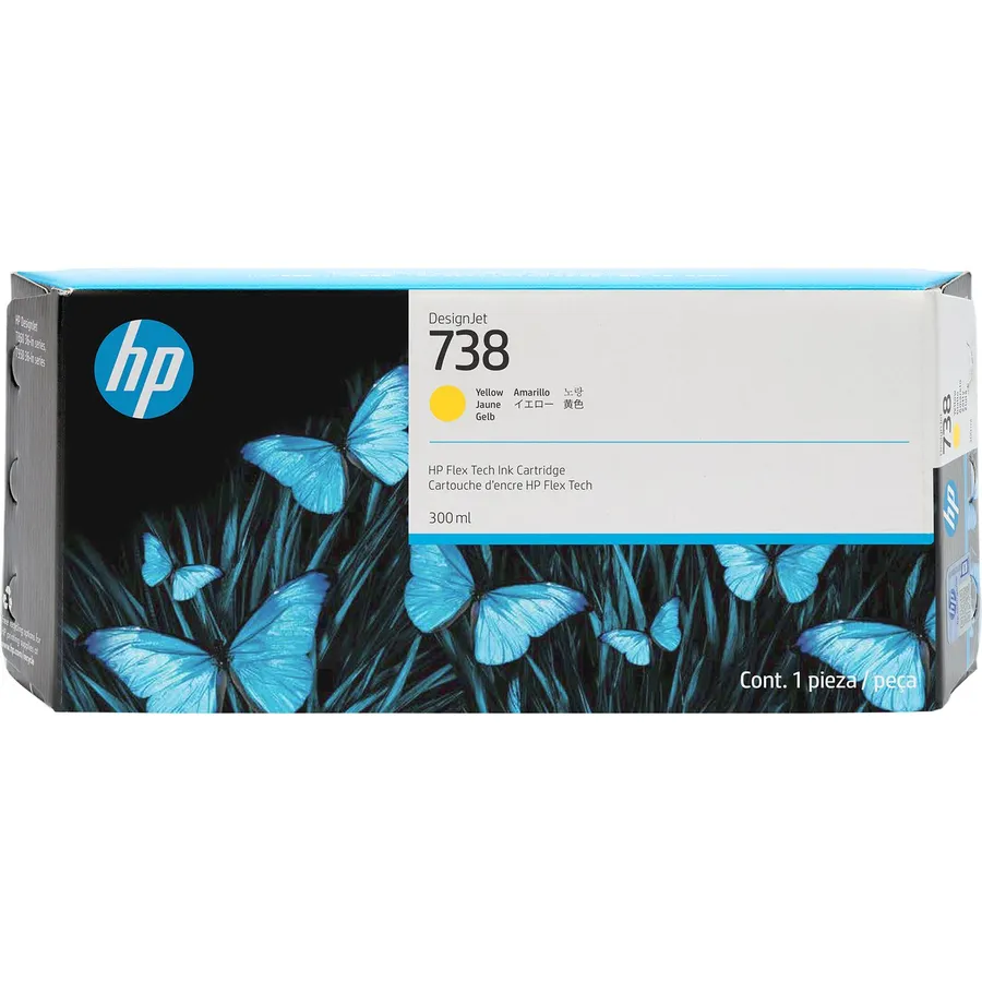 Mürəkkəb kartric HP 738 300 ml Yellow DesignJet (676M8A)
