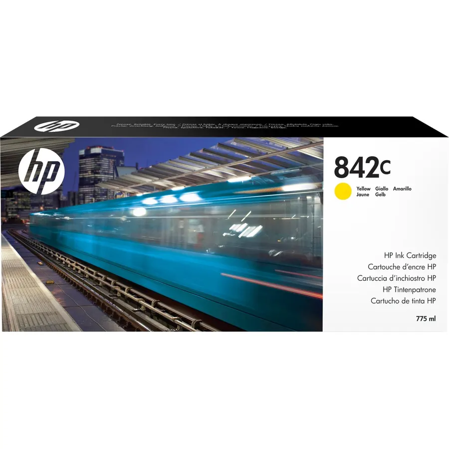 Mürəkkəb kartric HP 842C 775 ml Yellow PageWide XL (C1Q56A)