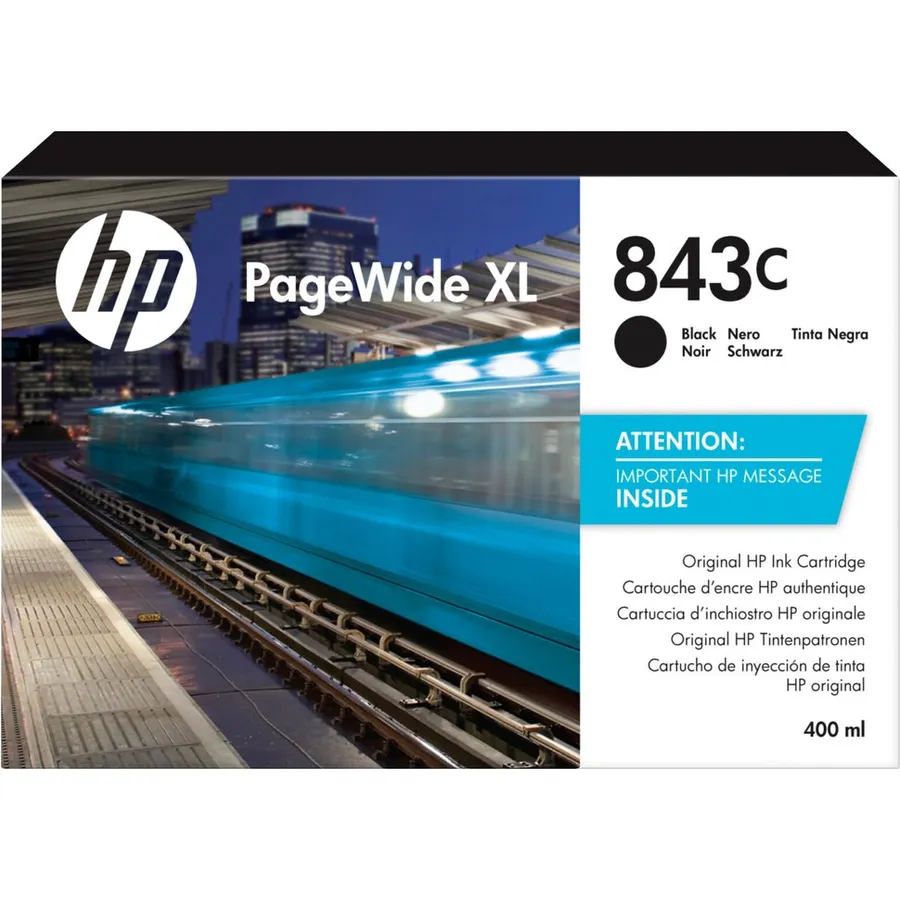 Mürəkkəb kartric HP 843C 400 ml Black PageWide XL (C1Q65A)