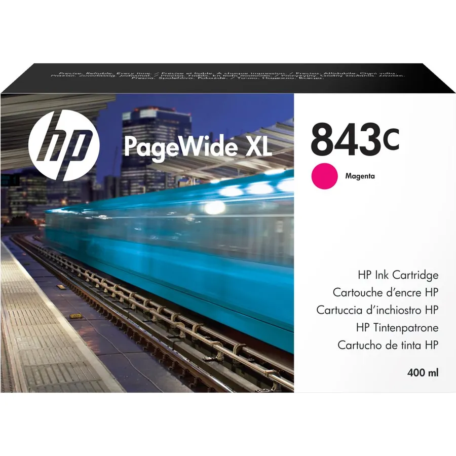 Mürəkkəb kartric HP 843C 400 ml Magenta PageWide XL (C1Q67A)