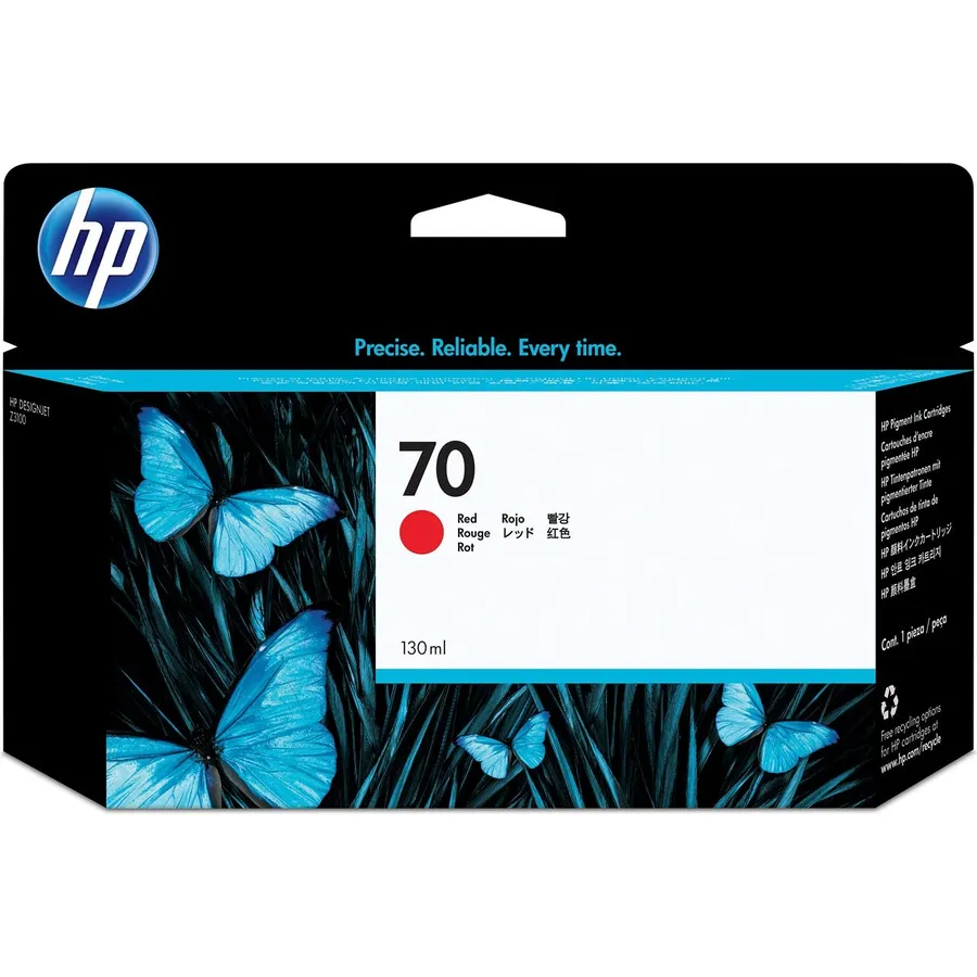 Mürəkkəb kartric HP 70 130 ml Red DesignJet (C9456A)