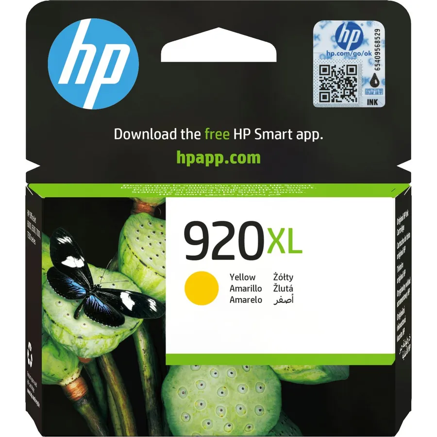 Mürəkkəb kartric HP 920XL yüksək tutumlu Yellow (CD974AE#301)