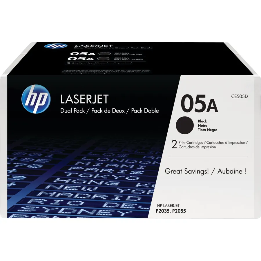 Toner kartric HP 05A 2-lü dəst Black LaserJet (CE505D)