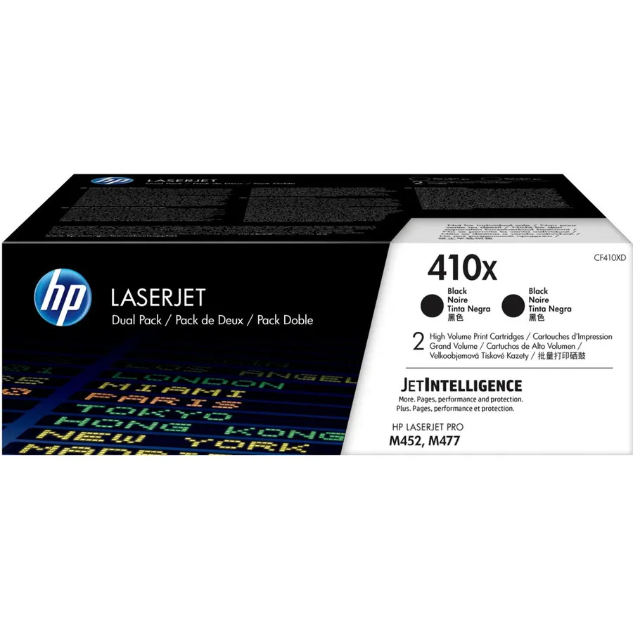 Toner kartric HP 410X 2-lü dəst yüksək tutumlu Black LaserJet (CF410XD)