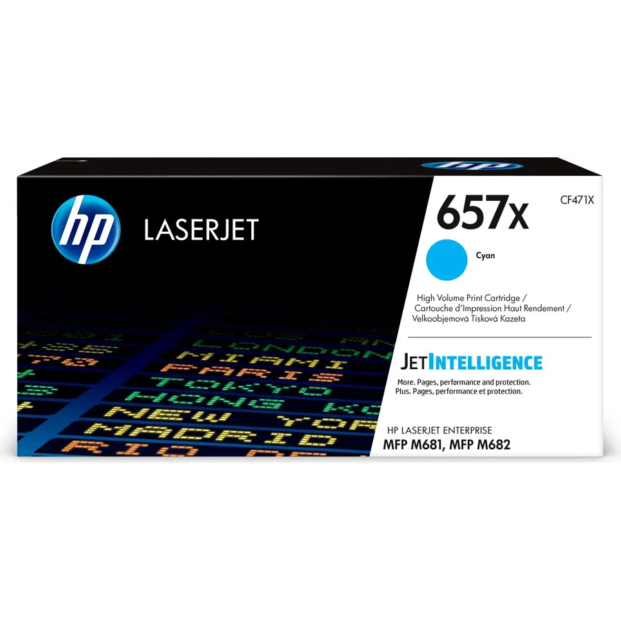 Toner kartric HP 657X yüksək tutumlu Cyan LaserJet (CF471X)