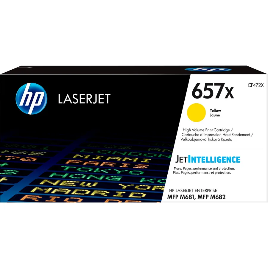 Toner kartric HP 657X yüksək tutumlu Yellow LaserJet (CF472X)