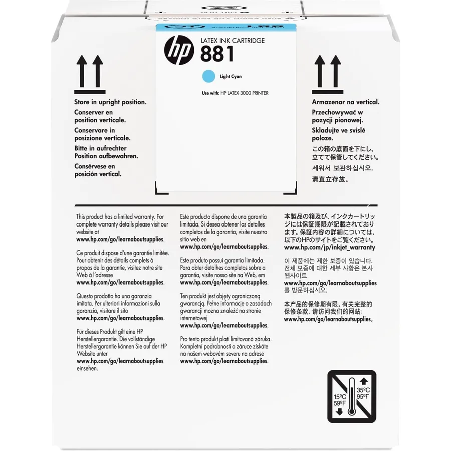 Mürəkkəb kartric HP 881 5 l Light Cyan Latex (CR335A)