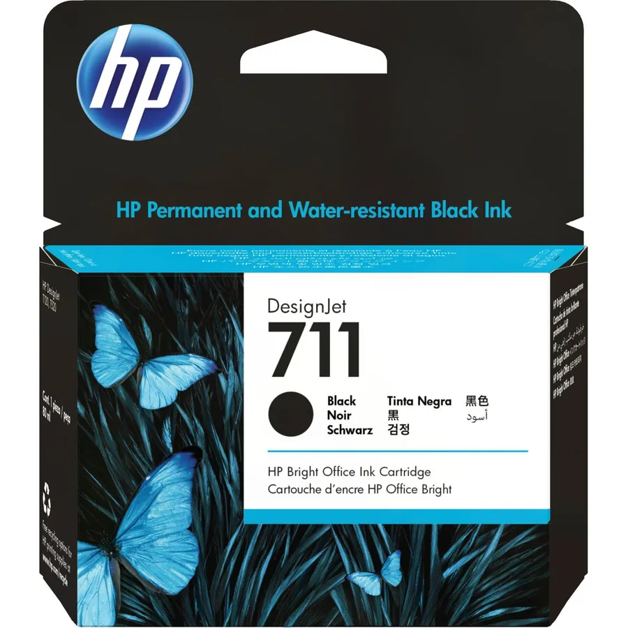Mürəkkəb kartric HP 711 80 ml Black DesignJet (CZ133A)
