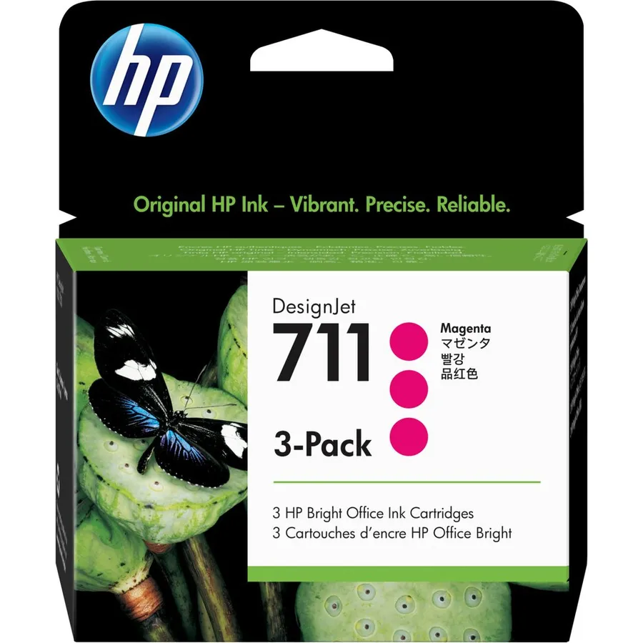 Mürəkkəb kartric HP 711 3-lü dəst 29 ml Magenta DesignJet (CZ135A)