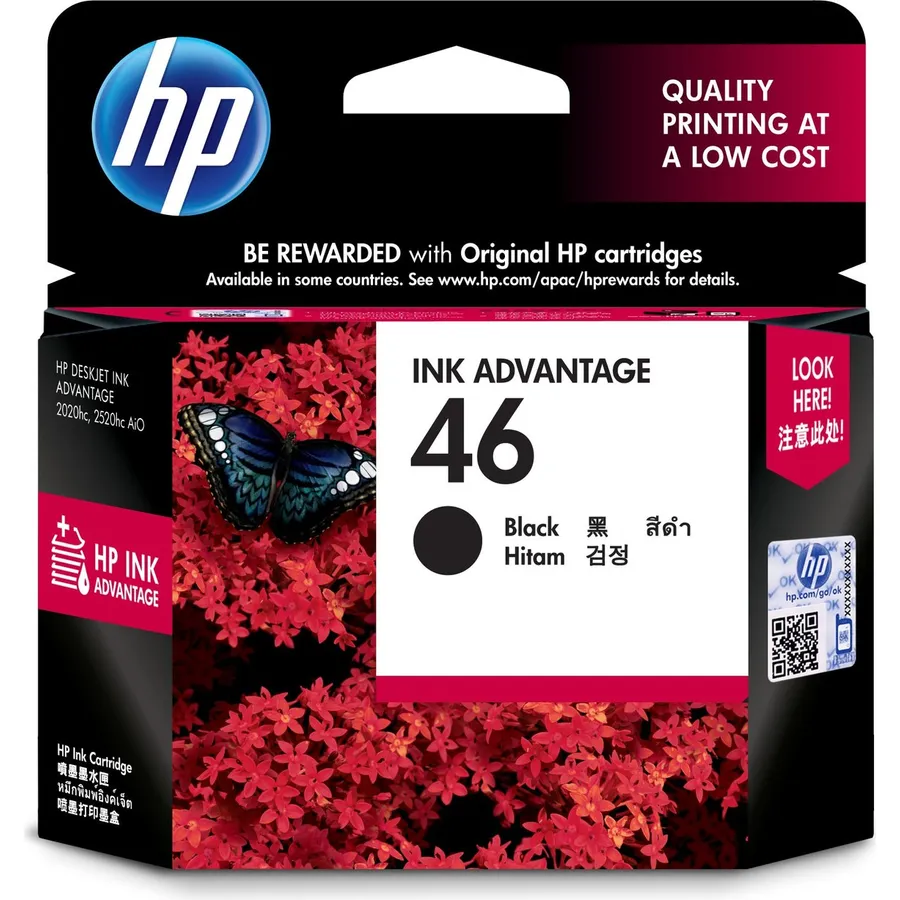 Mürəkkəb kartric HP 46 Black Advantage (CZ637AE)