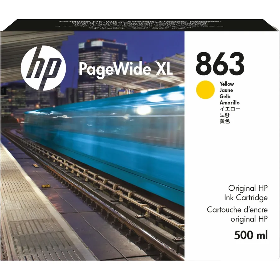 Mürəkkəb kartric HP 863 500 ml Yellow PageWide XL (F9K39A)