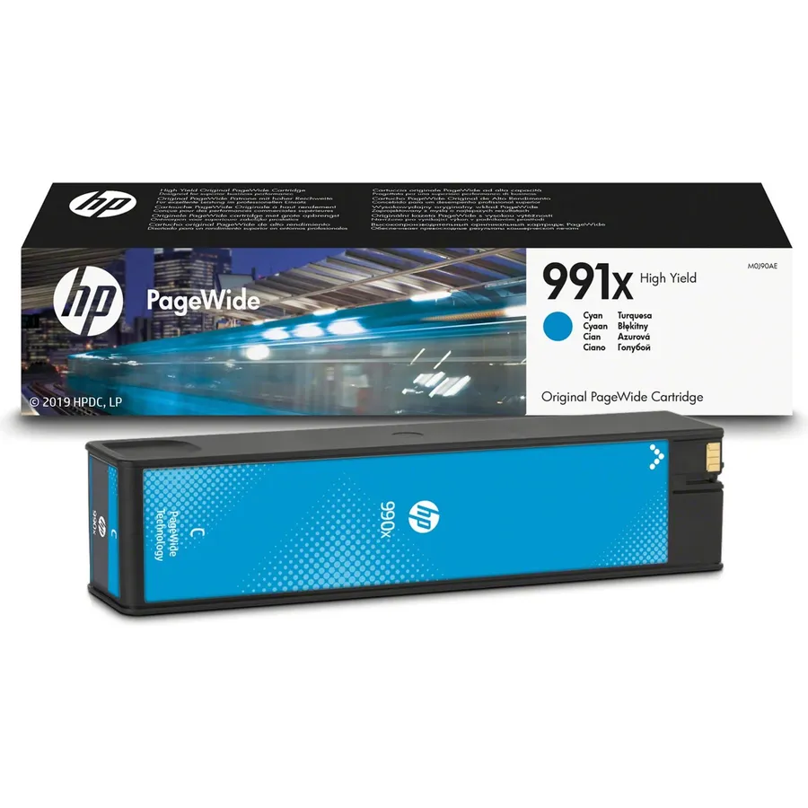 Mürəkkəb kartric HP 991X yüksək tutumlu Cyan PageWide (M0J90AE)