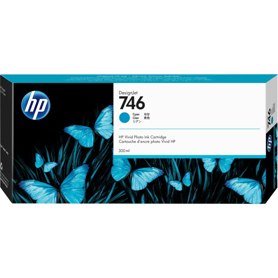 Mürəkkəb kartric HP 746 300 ml Cyan DesignJet (P2V80A)