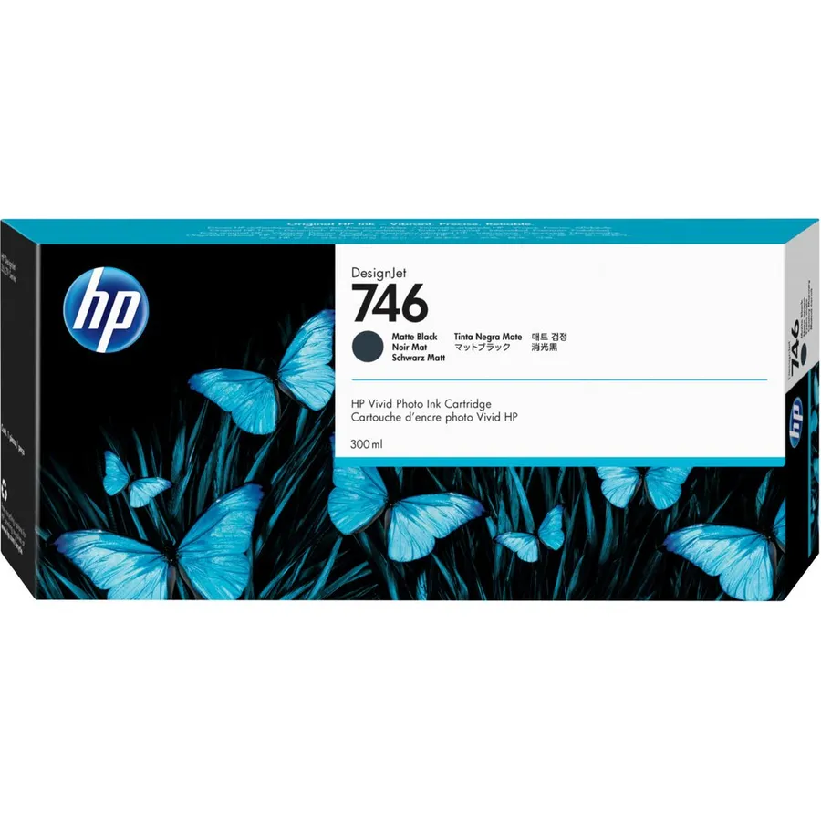 Mürəkkəb kartric HP 746 300 ml Matte Black DesignJet (P2V83A)