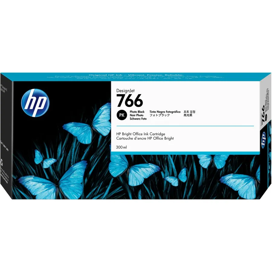 Mürəkkəb kartric HP 766 300 ml Photo Black DesignJet (P2V94A)