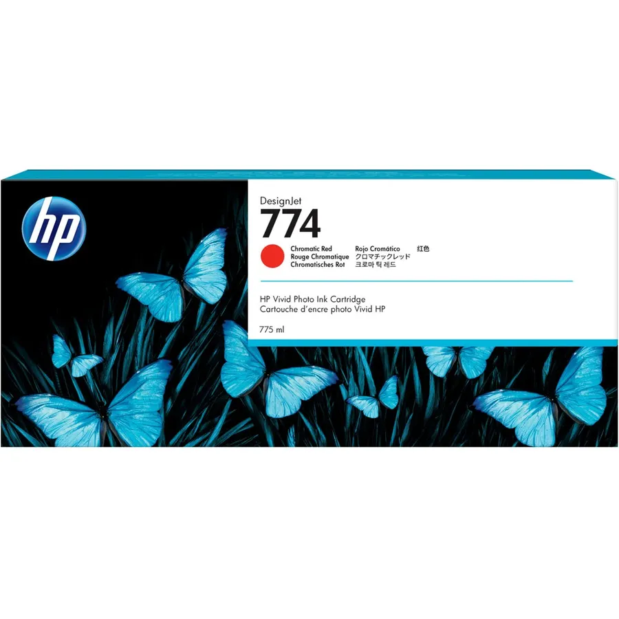 Mürəkkəb kartric HP 774 775 ml Chromatic Red DesignJet (P2W02A)