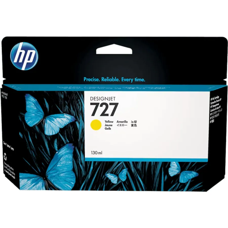 Mürəkkəb kartric HP 727 130 ml Yellow DesignJet (B3P21A)